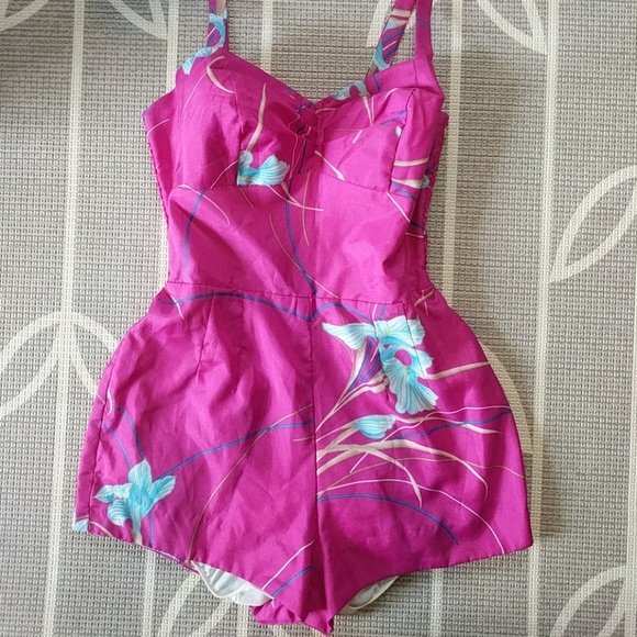 Vintage Pants - Vintage Hawaiian Romper